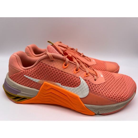 Nike Metcon 7 Women's Cross Training CrossFit Shoe Orange CZ8280-600 Size 9.5 - Picture 1 of 12